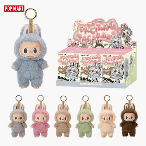 Pop Mart Labubu Exciting Macaron – Pack de 6 Figurines Blind Box (Série The Monsters)